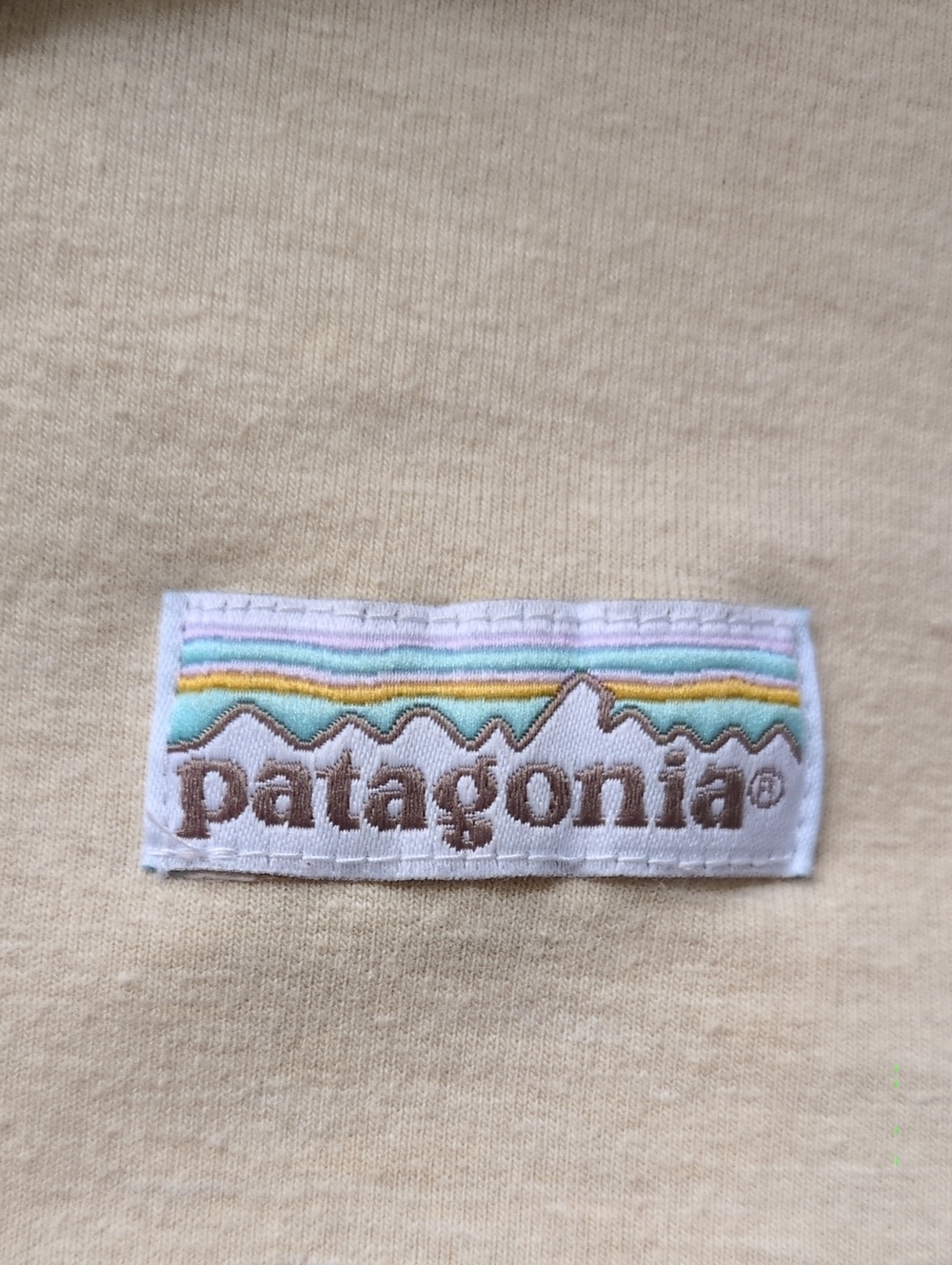 Patagonia Pastel P-6 Label Ahnya Full-Zip Hoody In Oyster White Size M - Picture 7 of 8